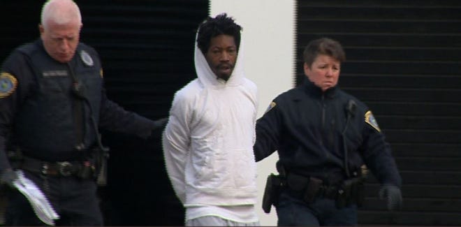James Jones in the custody of Milton Police (WCVB)