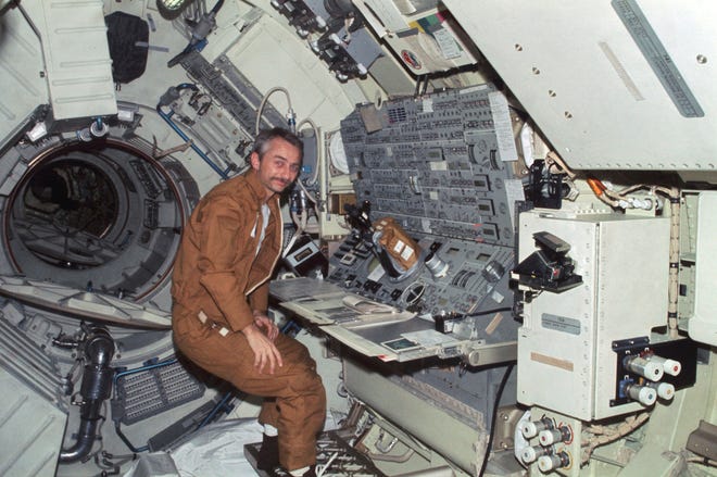 NASA astronaut Owen K. Garriott died at his home in Huntsville, Ala., on Monday. He was 88. [NASA via AP]