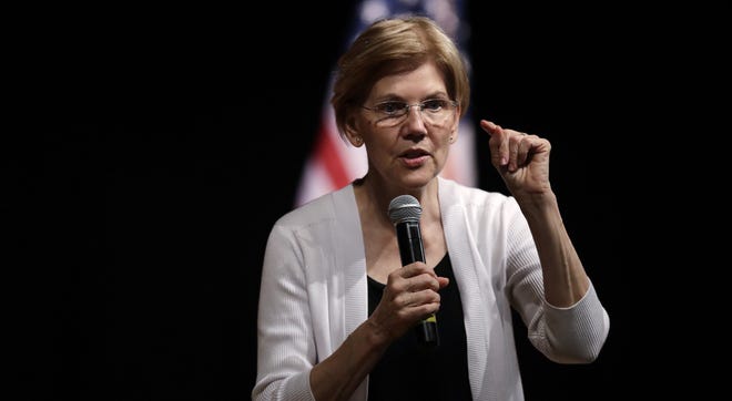 U.S. Sen. Elizabeth Warren is heading west in her campaign for the 2020 Democratic nomination for president.  [AP File Photo]