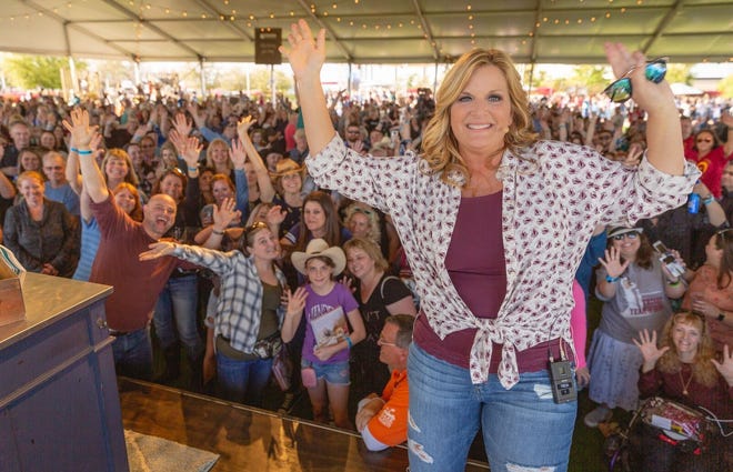 Trisha Yearwood at a previous Trisha's Tailgate. Yearwood will host a tailgate outside Ben Hill Griffin Stadium on Saturday from 3 p.m. to 6 p.m. [Photo courtesy Adam Taylor]