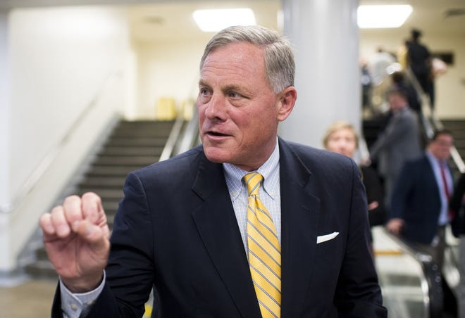 Sen. Richard Burr, a North Carolina Republican and chairman of the Senate Select Committee on Intelligence, “appears to have” briefed the White House as to the targets of an FBI probe, according to special counsel Robert Mueller’s report. [Bill Clark/CQ Roll Call/Newscom/Zuma Press/TNS]