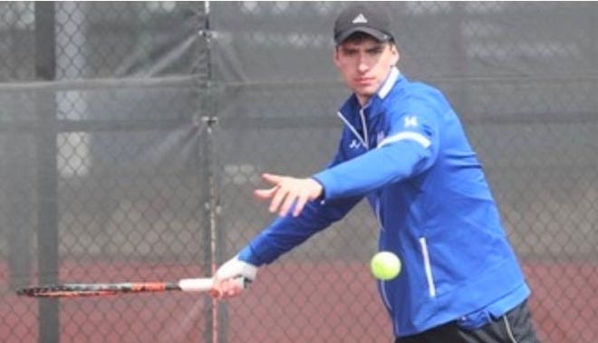 The Little East Conference has honored UMass/Boston men's tennis freshman Roy Platteel, of Holbrook. [Courtesy photo]