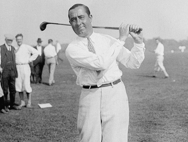 Walter Hagen, at his golfing and sartorial peak in 1930. [AP File]
