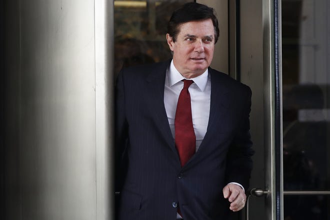 Paul Manafort leaves the federal courthouse in Washington in November 2017. (AP Photo/Jacquelyn Martin, File)