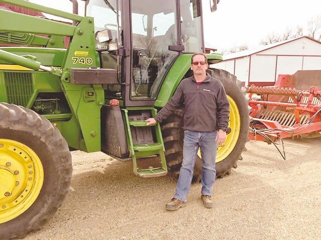 Centreville-area farmer Wally Hekter spent a portion of the day recently running a rock-gathering trailer around fields near Centreville-Constantine Road.