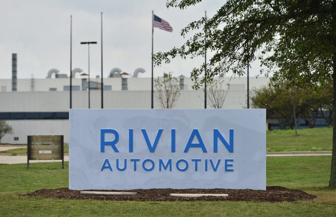 Rivian Automotive's facility along Mitsubishi Motorway in Normal occupies the former Mitsubishi Motors North America plant. [FRED ZWICKY/JOURNAL STAR]