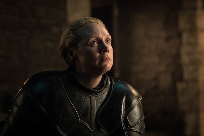 Brienne of Tarth (Gwendoline Christie) in season 8, episode 2 of "Game of Thrones." [CONTRIBUTED BY HBO]