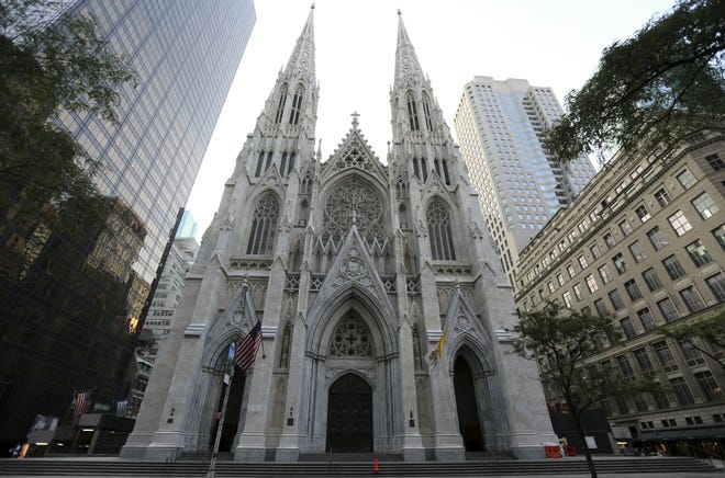 This 2015 file photo shows the newly renovated and cleaned facade of St. Patrick's Cathedral in New York. The Archdiocese of New York says at least 120 priests accused of sexually abusing a child or having child pornography have worked there over decades. The nation's second-largest archdiocese released a list of names on Friday. [MARY ALTAFFER/THE ASSOCIATED PRESS FILE PHOTO]