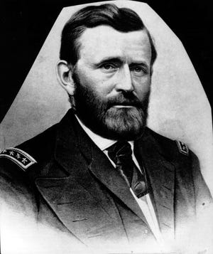 This is an undated photo of a sketch of Gen. Ulysses S. Grant. Grant led the Union Army to victory during the American Civil War, and accepted the Confederate surrender at Appomattox Court House in 1865. He was made full general in 1866, and was elected president in 1868 and 1872. [AP Photo]