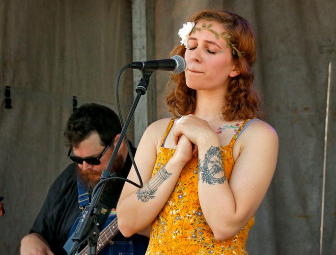 Abbigale Dawn and The Makebelieve perform during Norman Music Festival 2019 on April 27, 2019 in Norman, Okla. [Steve Sisney/For The Oklahoman]