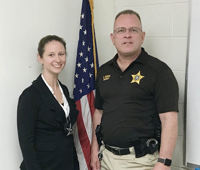 The Strafford County Sheriff David Dubois has announced the hiring of a full-time deputy sheriff. Anna Ruth Brewer-Croteau has been a full-time certified police officer since 2014 working in Laconia as a patrol officer. She holds a bachelor’s of science degree from Bridgewater (Mass.) State College where she majored in criminal justice and graduated cum laude. Deputy Brewer-Croteau will be assigned to the Transport Unit of the Strafford County Sheriff’s Office. “She brings a wealth of experience and knowledge to the office which will be of great benefit to the people of Strafford County,” said Dubois. [Courtesy photo]
