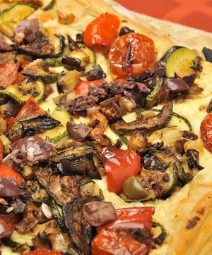 Puff Pastry Tart with Roasted Veggies [Erie Times-News]