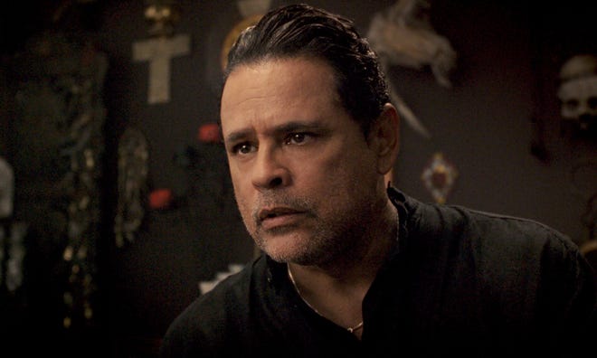 This image released by Warner Bros. Pictures shows Raymond Cruz in a scene from "The Curse of La Llorona." (Warner Bros. Pictures via AP)