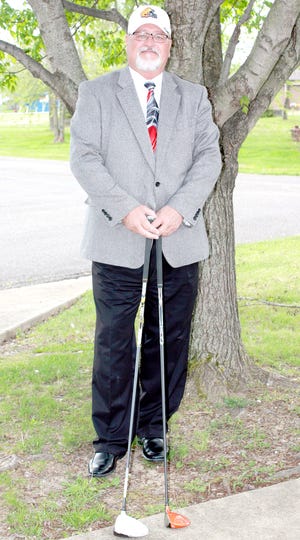 Larry Miller, chairman of the Byesville Rotary annual scholarship golf tournament, is gearing up for this year's event to be held Sunday.