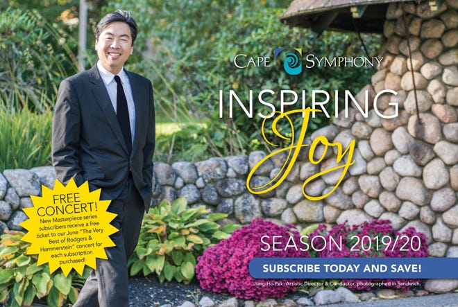 Cape Symphony's 2019-2020 season features 10 concerts, from classical to crooner. Artistic director and conductor Jung-Ho Pak is on the program cover.