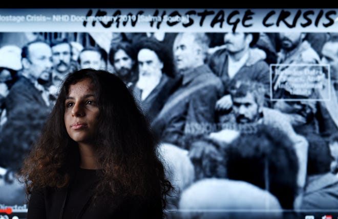 Salma Soubai, a ninth-grade student at Terry Parker High School, won first place in the Duval School District for a documentary video about the Iran hostage crisis. She will now go on to compete in the Florida History Day event in Tallahassee. [Bob Self/Florida Times-Union]