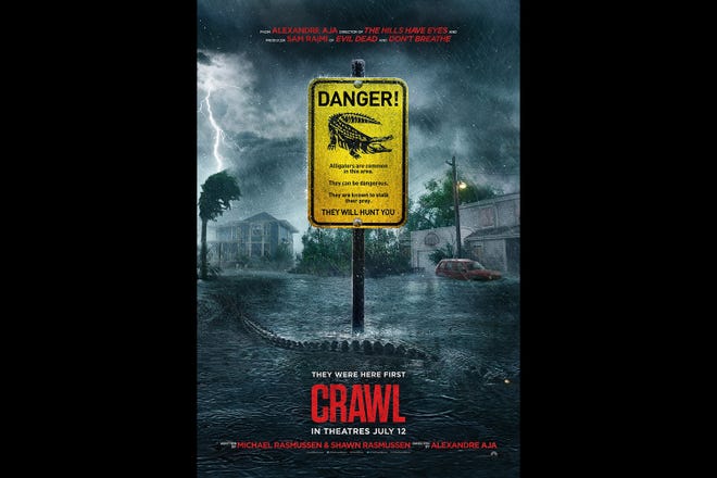 The official move poster for the movie "Crawl." [Submitted photo via GateHouse Media]