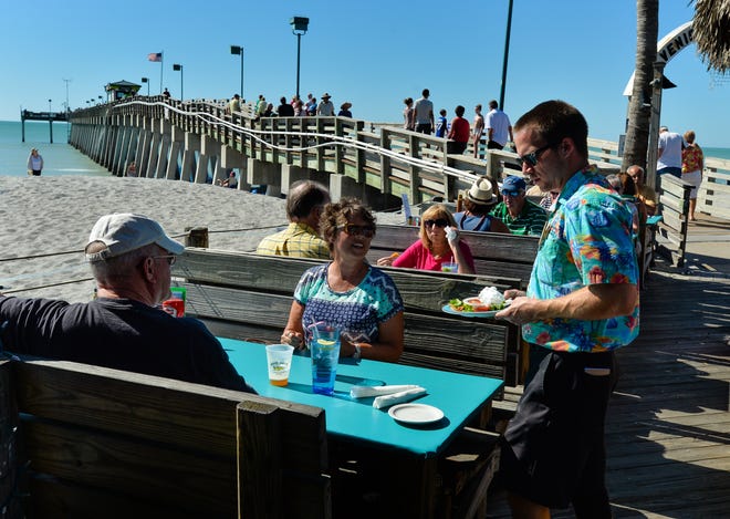 Sharky's on the Pier in Venice is a Sarasota County landmark dating back to 1987. [Herald-Tribune archive / 2017]