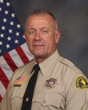 Deputy Chief Gregg Herbert was recently promoted to lead the Desert Patrol Bureau, replacing Deputy Chief Sam Lucia. Herbert was the commander of the Victor Valley Station in Adelanto from late 2015 until March of 2019. [Courtesy of the San Bernardino County Sheriff’s Department]