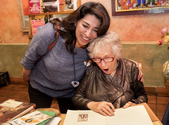 At a reception on Monday at Fonda San Miguel, guests lined up for more than an hour to have the culinary legend sign their cookbooks. [Laura Skelding/For the American-Statesman]