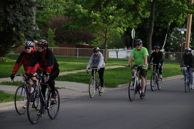 Bicyclists participate in the 2008 Ride of Silence in Adrian. This year's ride is May 15.