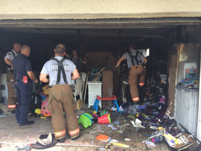 An electrical fire inside a garage Thursday morning caused extensive smoke damage to a home at 125 Village Lane in Daytona Beach. Two pets inside the home, a cat and turtle, were rescued, firefighters say. [Daytona Beach Fire Department]