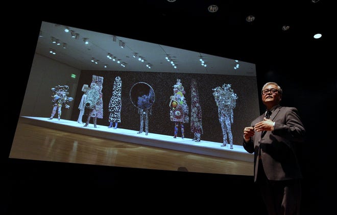 Mark Masuoka, John S. Knight Director and CEO of the Akron Art Museum, announces a $25 million fundraising campaign for the museum's 2022 centennial celebration. [Karen Schiely/Beacon Journal/Ohio.com]