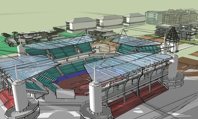 An artist’s rendering of the International Tennis Center at Olympus [Submitted]