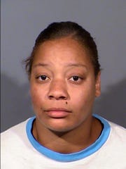 This undated photo provided by Clark County Detention Center shows Cadesha Michelle Bishop of Las Vegas. Bishop was arrested on May 6, 2019 for the murder of 74-year-old Serge Fournier.