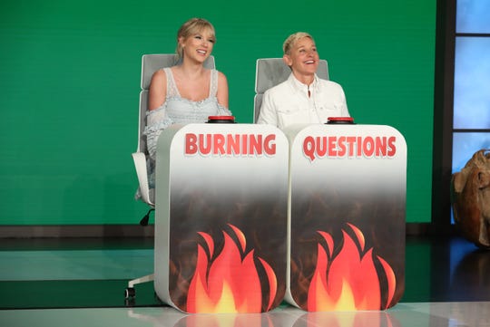 Taylor Swift and Ellen DeGeneres on "The Ellen DeGeneres Show."