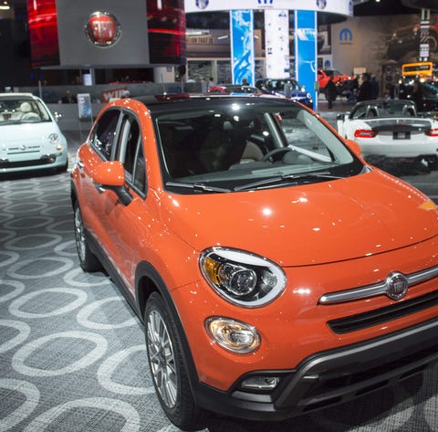 The 2017 Fiat 500X is seen during the 2017 North...