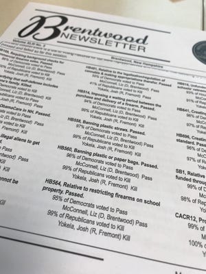 Selectmen say they have no control over the independently-published Brentwood Newsletter, which residents alleged contained content that was politically biased. [Courtesy photo]