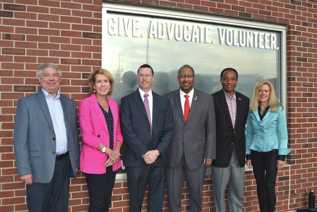 Left to right, Keith Hobson, Kim Linduska, Kurt Jensen, Martino Harmon, A. David Inyang and Pamwhite make up the executive committee of the United Way of Story County board of directors. Contributed photo