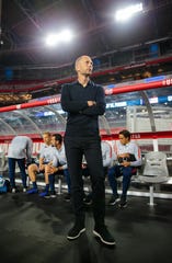 USA head coach Gregg Berhalter against Panama during an international friendly soccer match at State Farm Stadium.
