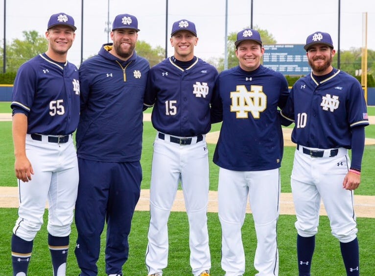 notre dame baseball uniform