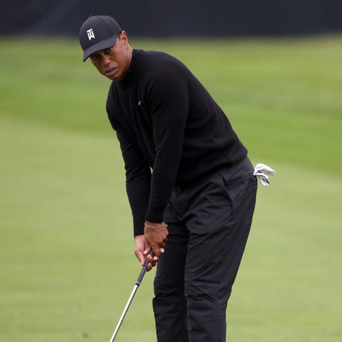 May 14, 2019; Farmingdale, NY, USA; Tiger Woods...