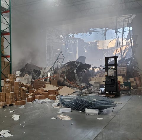 A photo of the inside of a warehouse in Riverside...