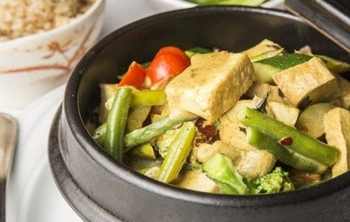 The Malaysian coconut curry at Ye's Asian Vegan Kitchen [ROB HARDIN/ALIVE]