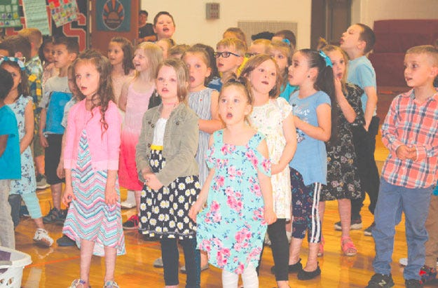 K-2 students at Sturgis Public Schools took part in “Spring Sing” programs earlier this month.