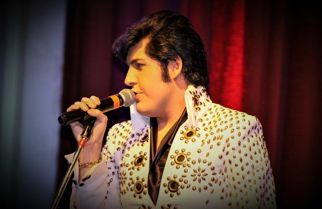 Elvis Presley tribute artist Austin Irby performs at 7:30 p.m. Thursday at the Joy Performance Center in Kings Mountain. [Samantha Trail/Special to The Star]