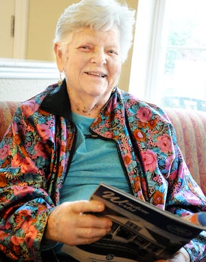 June Armstrong is all smiles as she prepares to celebrate her 102nd birthday on Saturday.