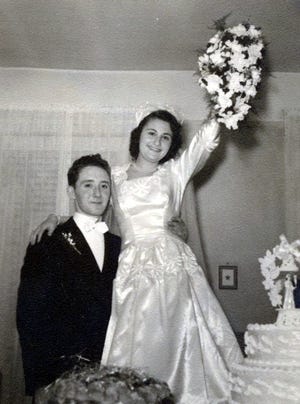 My grandparents, Pierre and Maria Leclercq, on their wedding day. [Contributed]