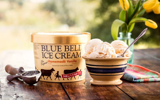 Blue Bell's Homemade Vanilla flavor turns 50 years old this year. [Contributed by Blue Bell Creameries]