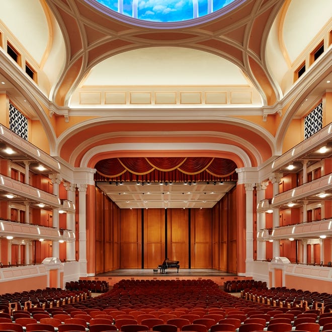 The 1,800-seat Martha and John M. Rivers Performance Hall at the Charleston Gaillard Center. The auditorium opened in the fall of 2015. [PHOTO COURTESY OF THE GAILLARD CENTER]