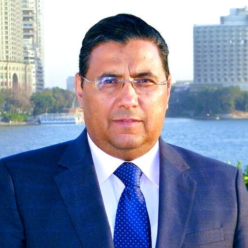This undated photo provided by Al-Jazeera shows journalist Mahmoud Hussein in Cairo, Egypt. An Egyptian court on Thursday, May 23, 2019 has ordered the release of Hussein, detained since 2016 on allegations of spreading false news and defaming Egypt’s reputation. Hussein, an Egyptian journalist working for the Qatar-based satellite network, was detained at the Cairo airport in December 2016, when he arrived on a family vacation from Doha. (Al-Jazeera via AP)