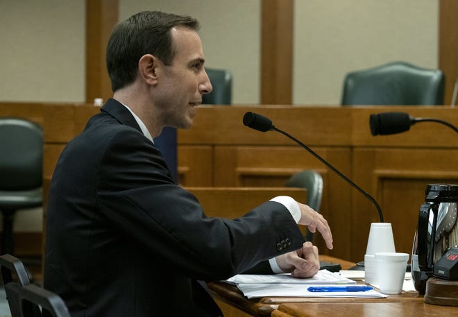 Then-Texas Secretary of State David Whitley testifies before the Senate Nominations Committee at the Capitol on Feb. 7. Whitley faced tough questions from Democrats about his handling of a flawed investigation into the citizenship status of 95,000 registered Texas voters. [Rodolfo Gonzalez / for STATESMAN]