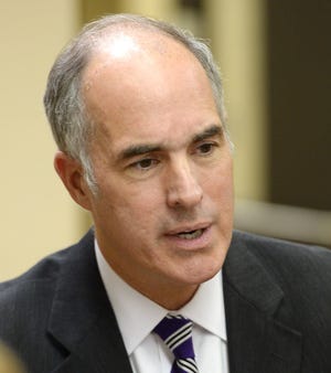 U.S. Sen. Bob Casey, D-Scranton, said he would not weigh in on the matter of impeachment, but said President Trump's actions described in Robert Mueller's report were “contrary to his oath of office to ‘preserve, protect, and defend the Constitution.’” [FILE]