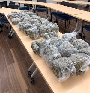 Marijuana seized in the arrest.