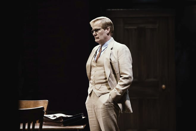 This image released by DKC/O&M shows Jeff Daniels during a performance of Harper Lee's "To Kill A Mockingbird." Daniels was nominated for a Tony Award for his role in the play. (Julieta Cervantes/DKC/O&M via AP)