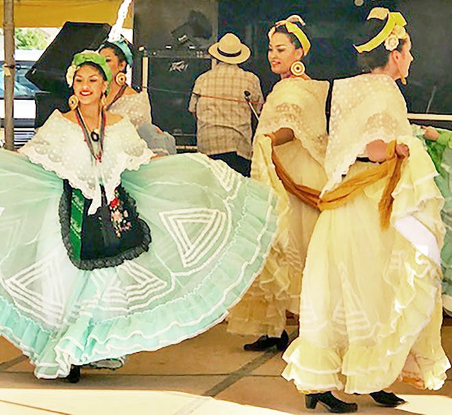 Folklorico dancers entertain at last yearþÄôs festival at St. Paul the Apostle Catholic Church in Pueblo West. [COURTESY]